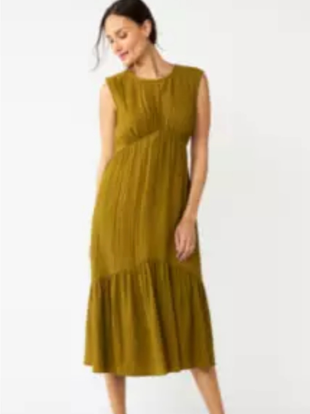 Nine West Olive Green Sleeveless Maxi Dress